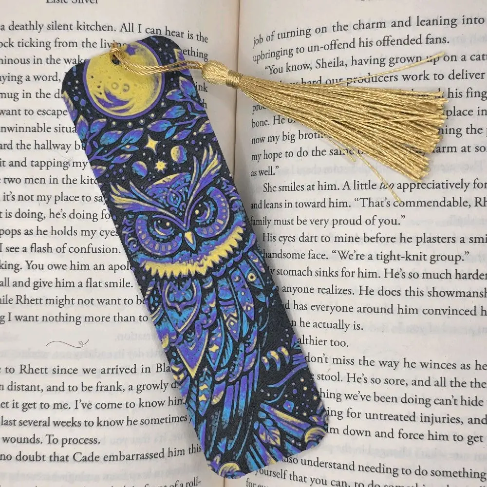 Charming Owl Bookmark - Intricate Design - Perfect for Book Lovers & Students - Novelty Gift