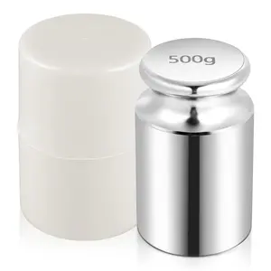 500g Calibration Weight for Digital Scale, Class M1, Carbon Steel, Chrome Finish (500g)
