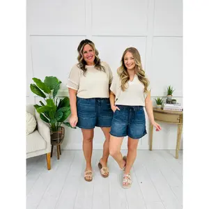 Judy Blue Coastal Drift Featherweight Shorts