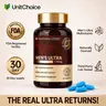 UnitChoice MEN’S ULTRA Natural Supplement | Plant-Based Nutrients | Natural Vitamins | 60 Count | With Damiana | Multivitamin