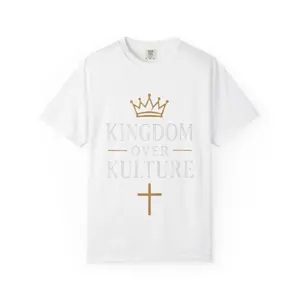 Kingdom Over Kulture cross design T-shirt | Christian faith tee