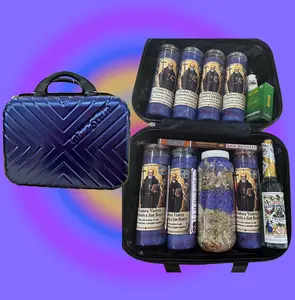San Benito Kit Espiritual, Aromatherapy Essential Oils & Candles for Alternative Medication Therapy