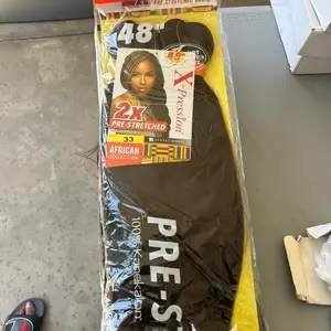 48” X-Pression 2X Pre-Stretched Braiding Hair – 100% Kanekalon, Hot Water Set Friendly