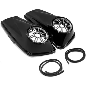 KQQIO 6.5" Speaker Saddlebag Lid Compatible with 2014-2022 Harley Touring Models FLT FLHT FLHTCU FLHRC Road King Road Glide Street Glide Electra Glide Ultra-Classic Motorcycle 2Pcs