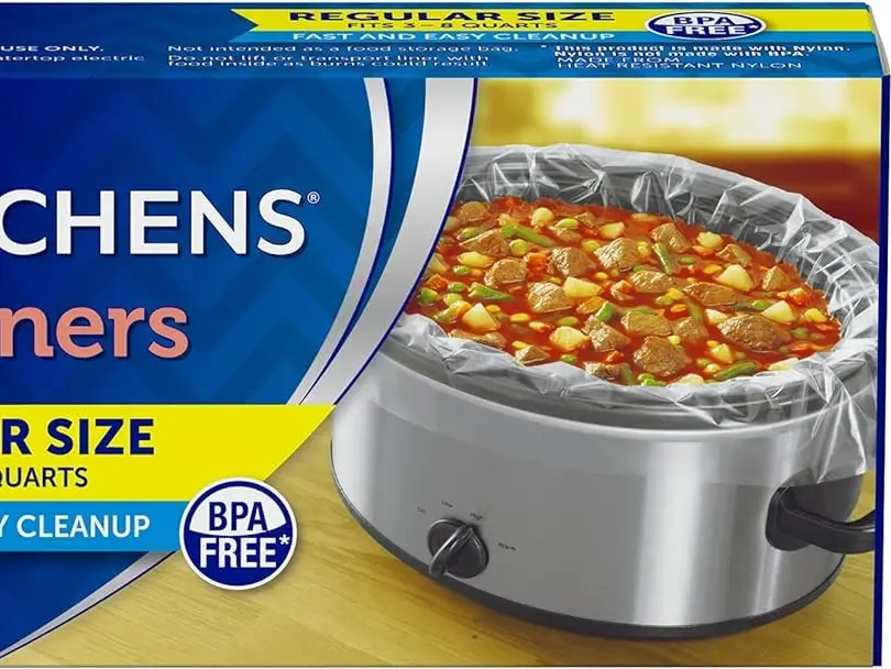 "SPECIAL PROMOTION"  Kitchens Slow Cooker Liners, Regular (Fits 3-8 Quarts), 6 Count