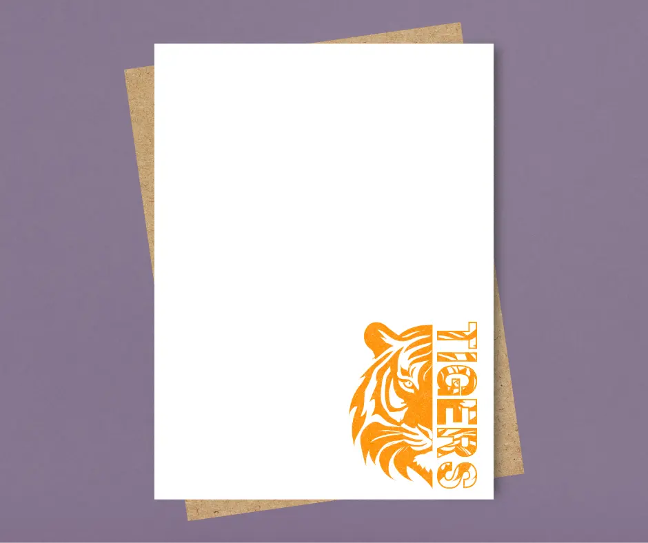 Tiger Mascot Notepad