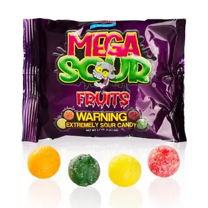 Mega Sour Fruits Candy Sweet and Super Sour Snack - Mega Sours