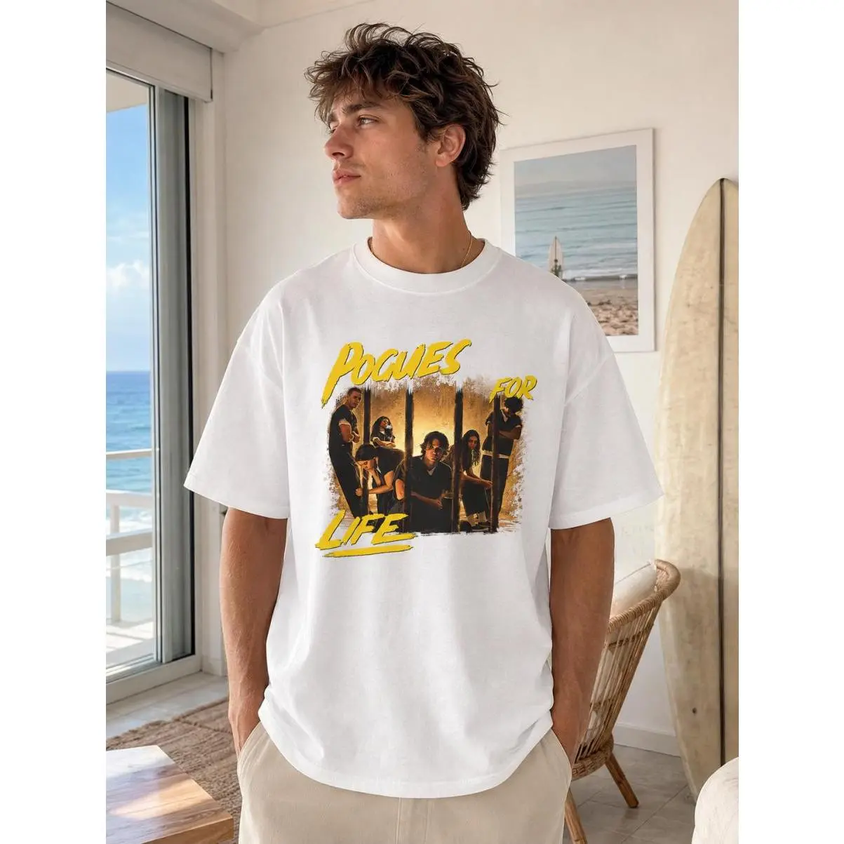 OBX5 Pogues for Life Graphic T-Shirt, Outer Banks Season 5 Pogue Crew Tee, Coastal Adventure Fan Shirt, Gift for OBX Fans