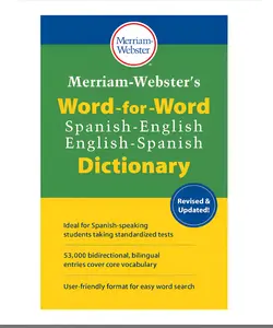 Merriam-Webster Spanish-English Dictionary – Mass Market Paperback, Bilingual Translation Book for Students, Travelers & Language Learning (English & Spanish Editio