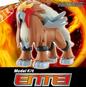 Bandai Hobby Pokemon Entei Model Kit - Highly Detailed & Articulated, Perfect for Collectors and Fans