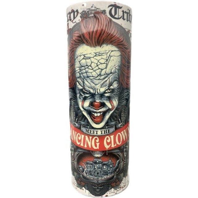 Penny Wise It Clown Halloween Horror 20 Oz Stainless Steel Tumbler Cup Lid/straw