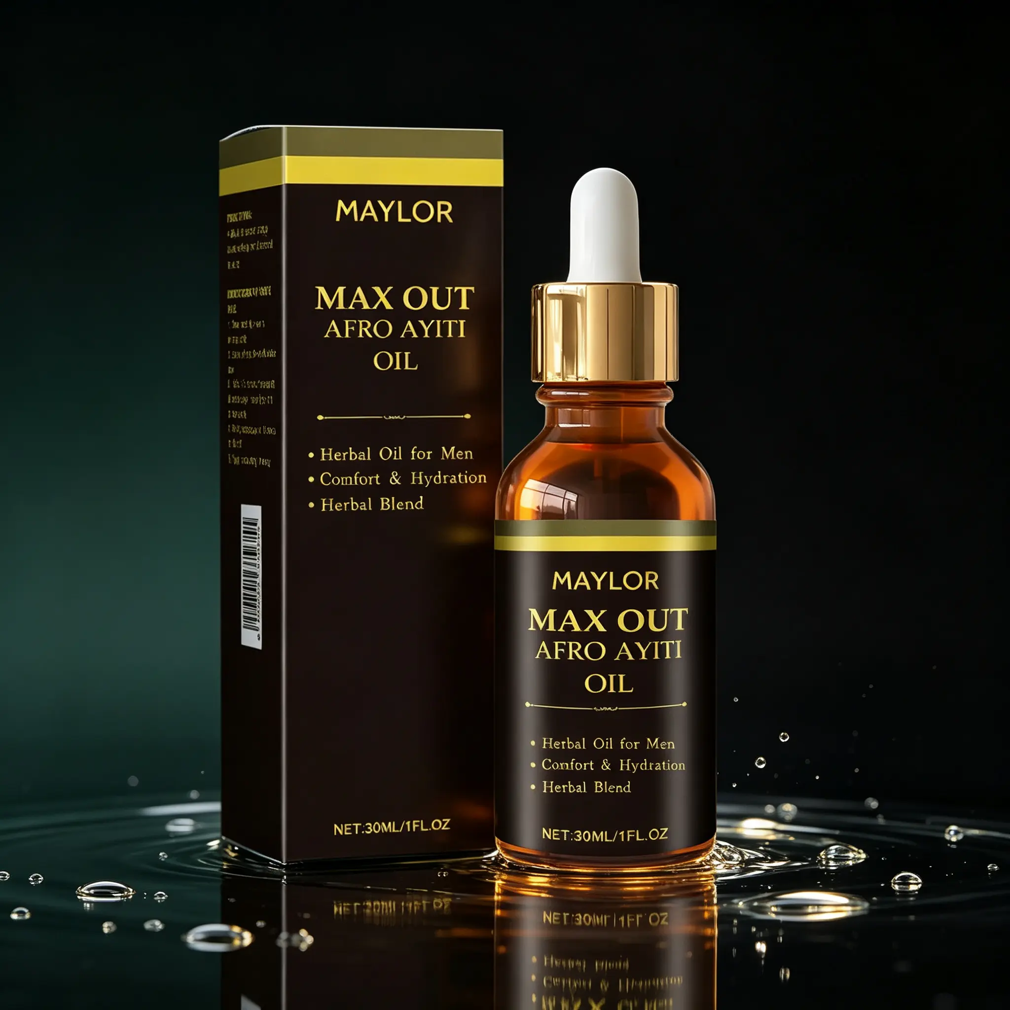 Daily Hair Care MAYLOR MAXOUT AFRO AYITI Oil – Plant-Based Lightweight Moisturizer for Dry Scalp & Hair 30ml