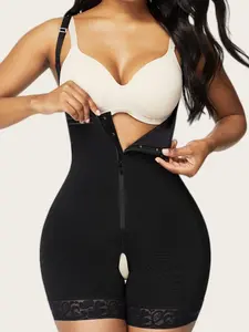 1 Count Women's Open Bust Shapewear, High Compression Body Shaper with Zipper, Tummy Control And Butt Lifter Shapewear Body Shaper Womenswear, Tight-Fitting Bodysuit, Colombian Shapewear, Suitable For Daily Wear Or Sports