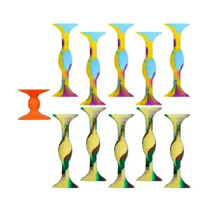 10PCS Double-Sided Suction Cup Darts, Colorful Silicone Darts for Indoor and Outdoor Throwing Games, Fun Sports Activity for All Ages