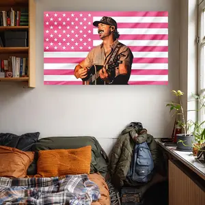 Riley Green Flag | Riley Green Country Singer Wall Flag | American Country Music Flag | Riley Green Fan Decor