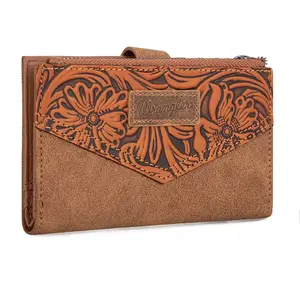 Wrangler Small Wallet for Women Designer Bifold Wallet Embossed Women'S Wallets, Card Cases & Money Organizers