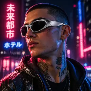 Y2K Wrap Around Sunglasses, Futuristic Sporty Cat Eye UV400 Protection Unisex Millennial Eyewear