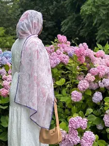 Women's Floral Print Turban Hijab Scarf, Soft Fabric Comfort Wear, Fashion Colorful Design, Perfect for Parties & Daily Use