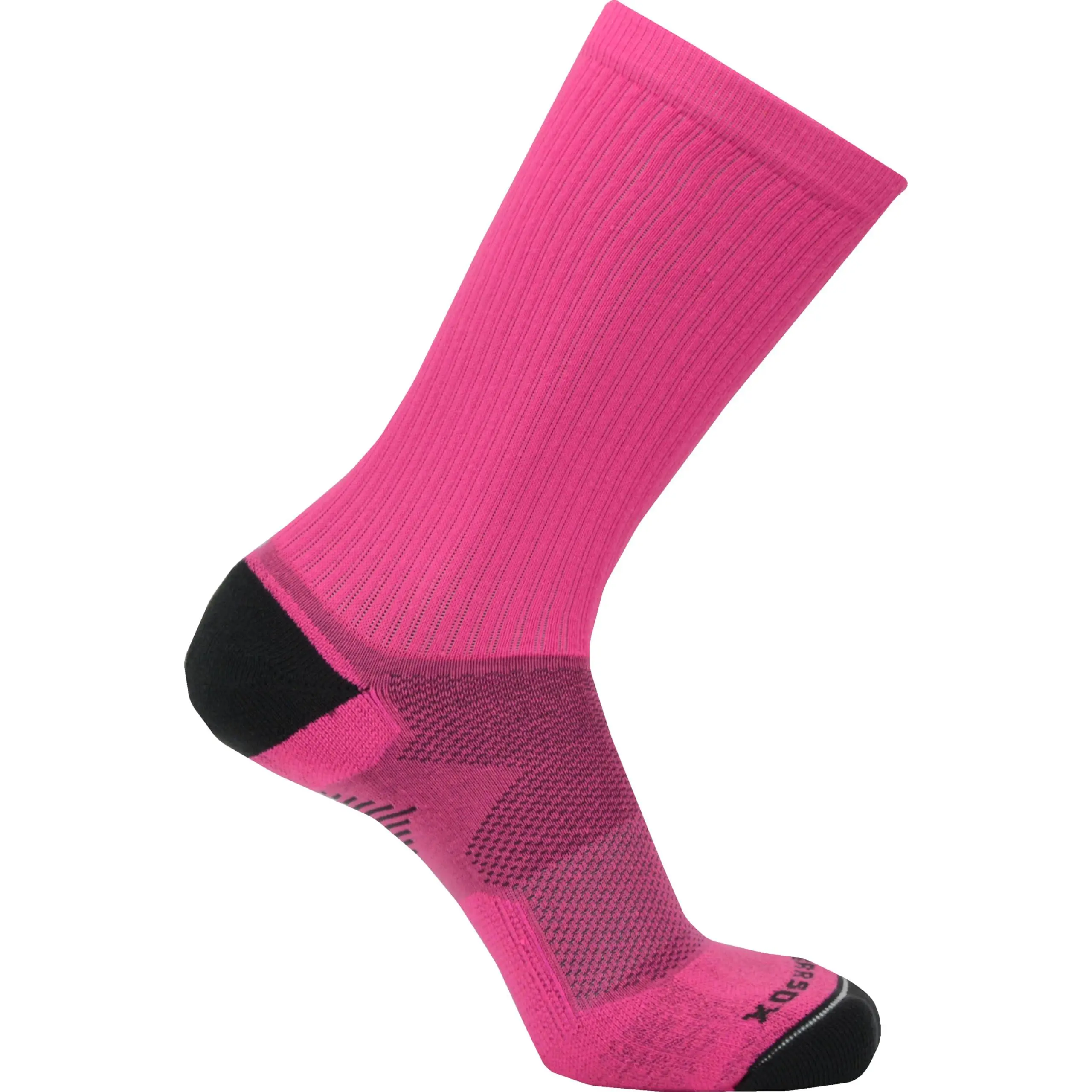 PEAR SOX All Terrain Basketball, Football, Lacrosse Sports Crew Socks (Neon Pink)