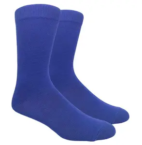 Solid Royal Blue Dress Socks