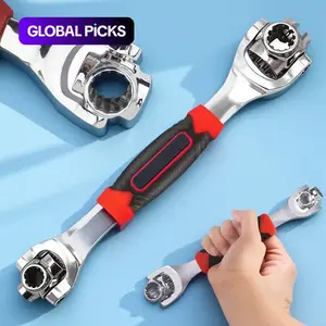 52-in-1 Ratchet Wrench Set with Non-Slip Grip & Swivel Head, CR-V Cold-Forged Sockets, Quick-Release Reverse Lever. Ideal for Auto Repair, Home Maintenance, Car Mechanics & DIY Toolkits.