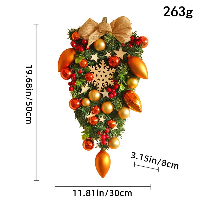 K1 5 yellow snowflakes hanging upside do