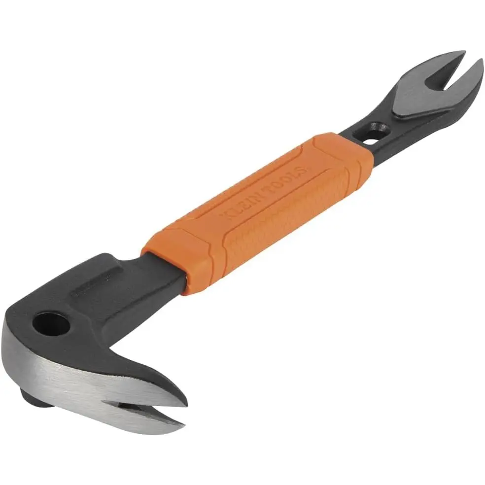 8-Inch Heavy-Duty Carbon Steel Nail Puller with Integrated Dimpler, Cats Paw Pry Bar, Automotive Hand Tools, DIY Tools for Car Repair Assembly & Disassembly, Hand Tools Automotive