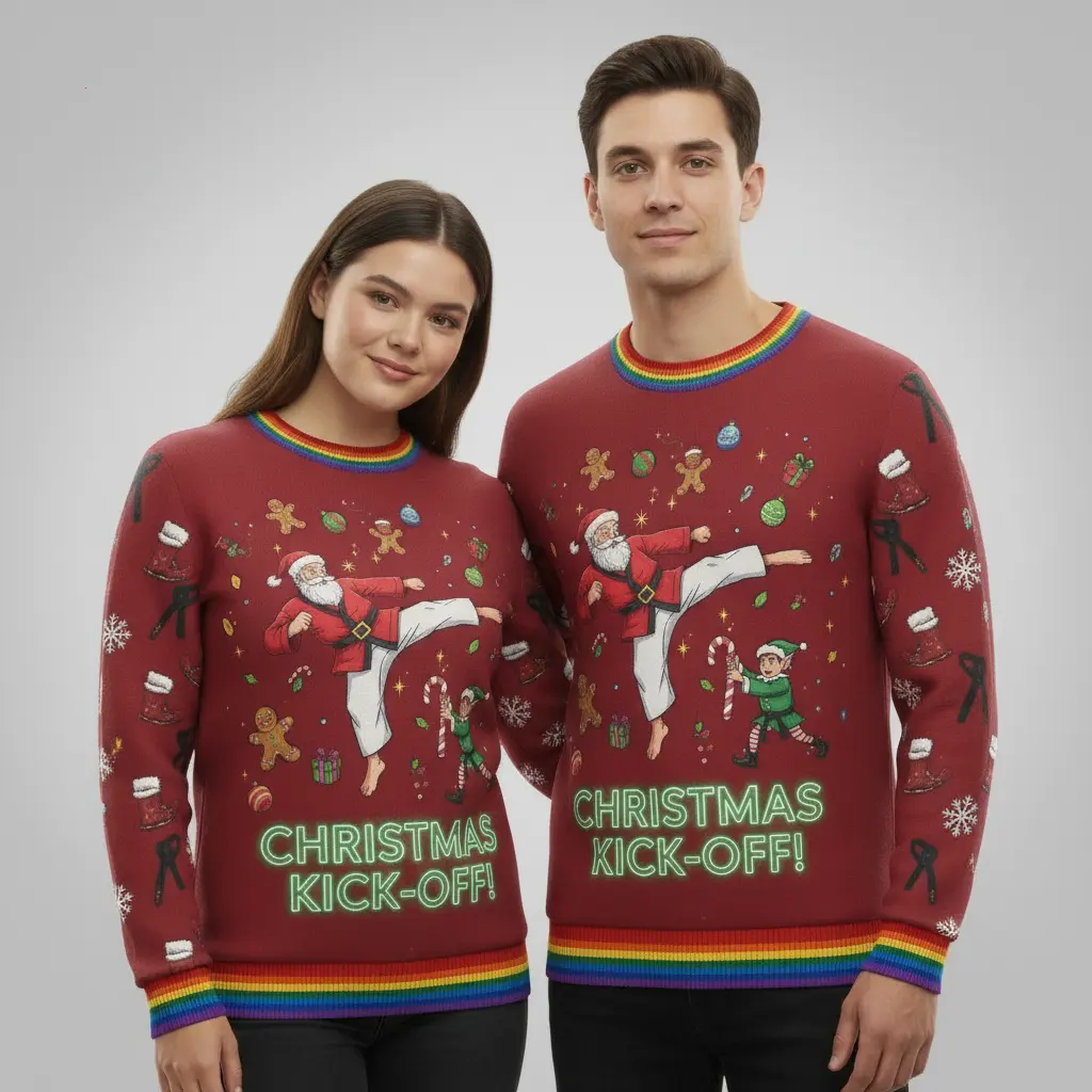 Santa’s Holiday Knockout Ugly Sweater