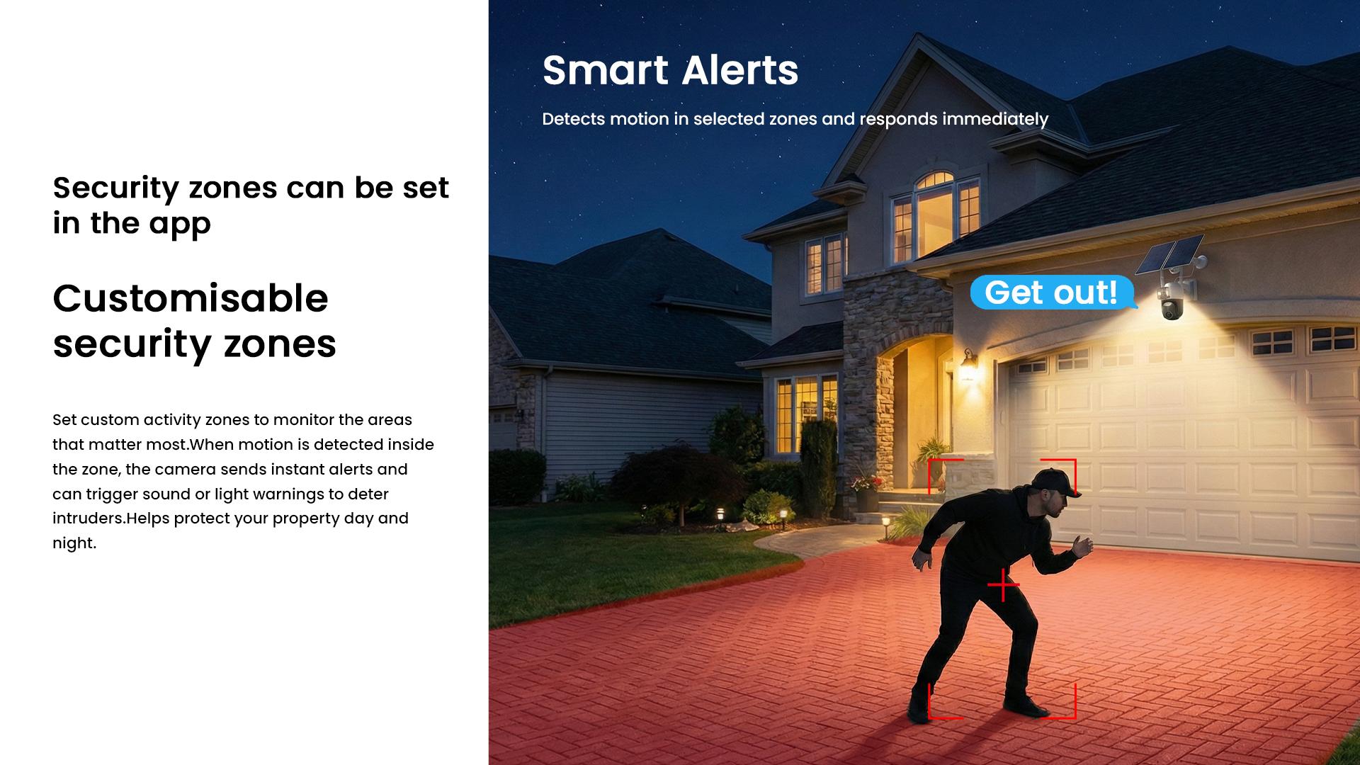 Hawkray 4G LTE Cellular Security Camera (No WiFi, Built-in SIM Card) Solar-Powered Dual-Camera Monitoring System Outdoor Wireless Security Camera Color Night Vision Edition 360° Real-Time Viewing & Detection Two-Way Audio Auto-Connect Pan-Tilt Control