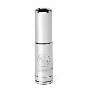 GearWrench 80120D 0.25 in. Drive 0.34 in. 6 Point Deep Length Chrome Socket