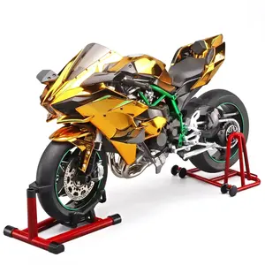 1/6 Scale H2R Alloy Diecast Motorcycle with Sound & Light Features High Gloss Spray Finish Rubber Tires Premium Collectible Gift