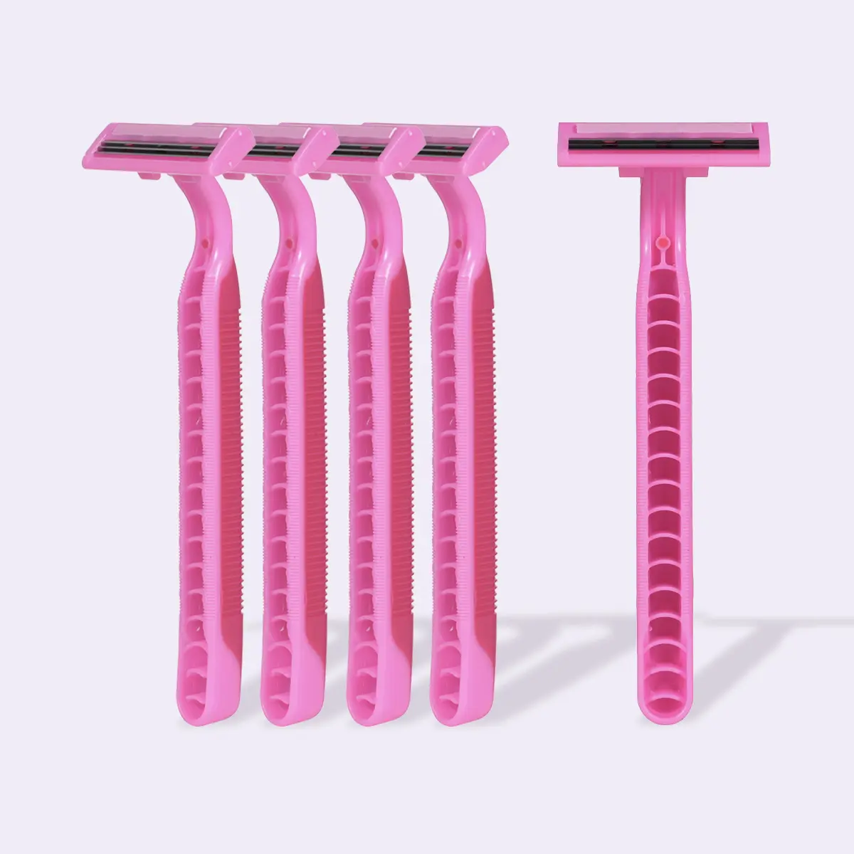 modess Disposable Shavers, Long Lasting Triple Blade Clean Cut with Soothing Strip, Nonslip Grip, 15 Count, Body Care, Razors, Sensitive Skin, Smooth Shave, Clean Shave, Ready-To-Use, Hair Removal, Chromium Sharpness, Face/Body, Tri-Blade, Multi-Pack