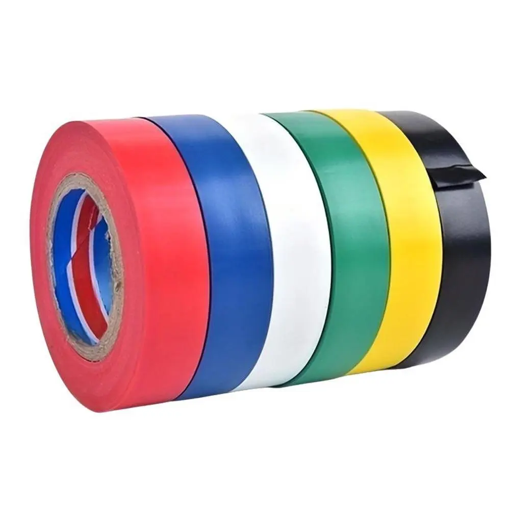 Yitap 6 Roll Fire Retardant Insulation Adhesive Waterproof Tape Set, 5m/10m/15m, Suitable for Home, Business, Renovation, Industrial Use