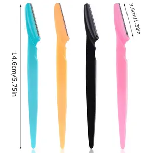 Lamaquise Women's 10 Pcs Silky Makeup Eyebrow Razor & Dermaplaning Tool Set - 10pcs Mix Bags, Lightweight, Smooth Facial Hair Removal, Flawless Exfoliating Peach-Skin Beauty Tool