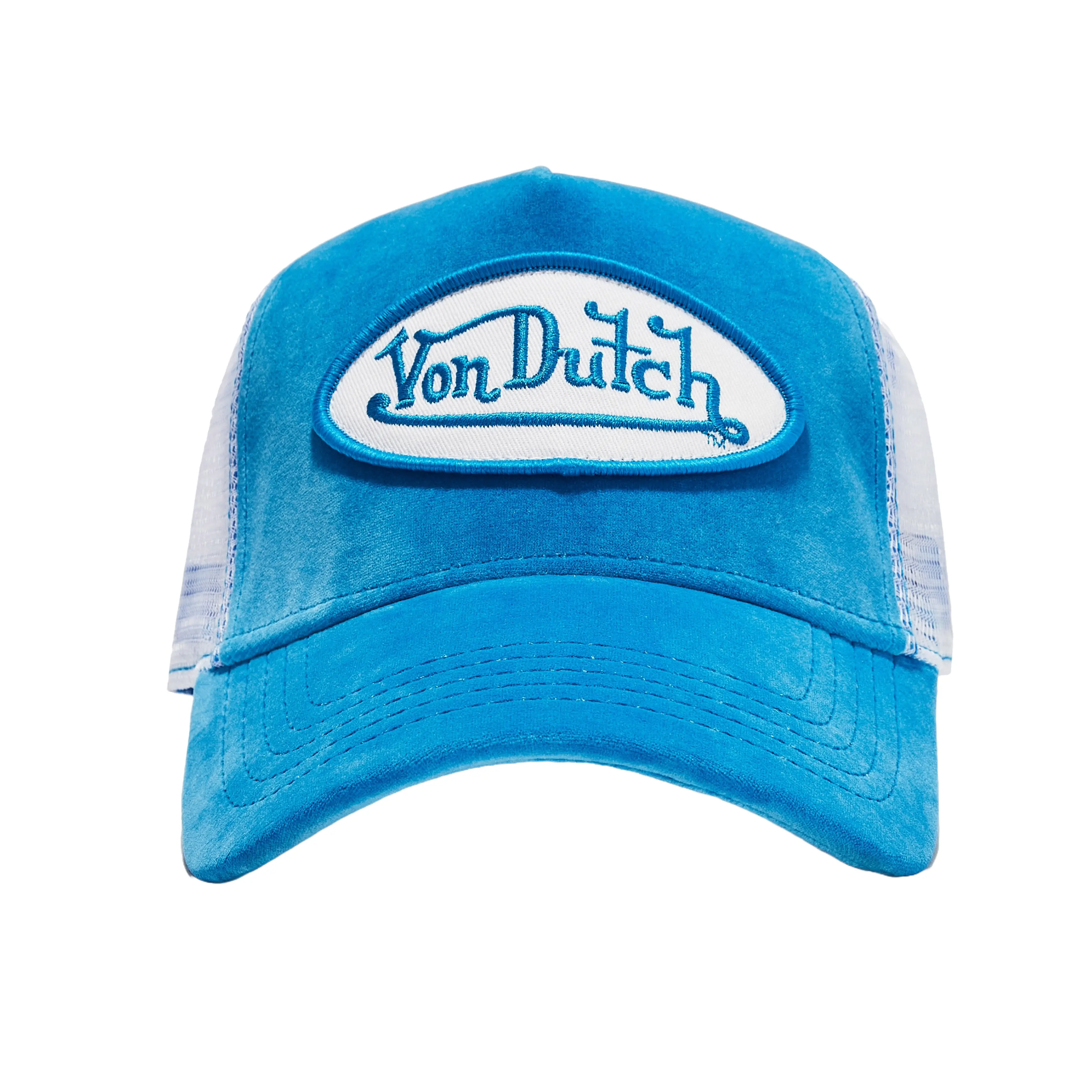 Blue Crush Velvet Trucker