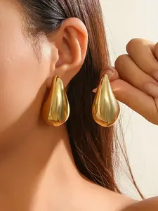 Punk Resin Dangle Earrings, Simple Elegant Water Drop Shape Design Dangle Earrings for Women and Girls, Statement Earrings, Fashion Jewelry, Fashion Ear Piercing Accessories for Parties and Daily Life