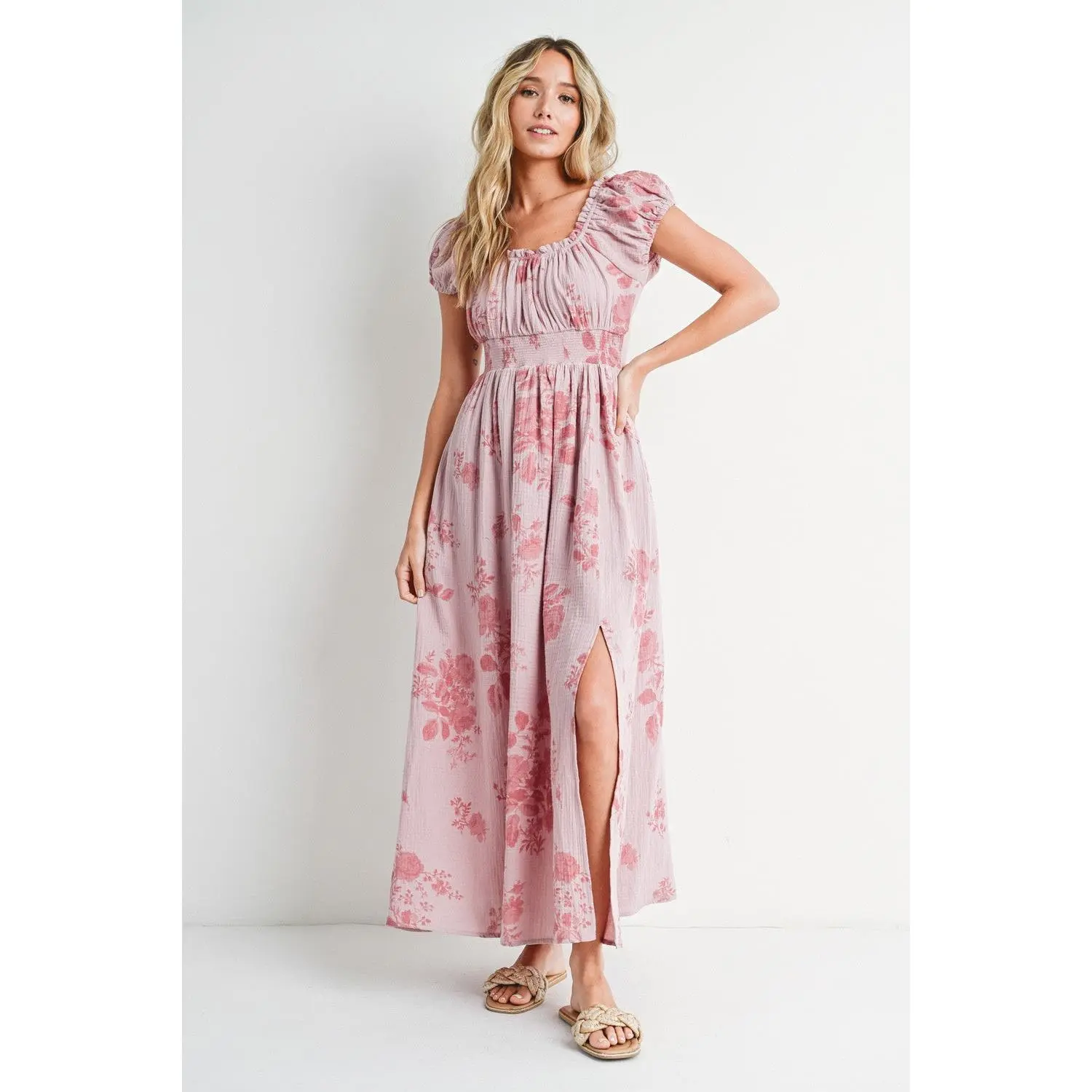 Floral Cotton Maxi Dress