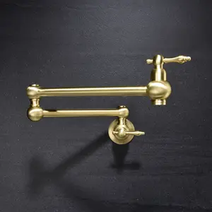 Wall Mount Pot Filler Faucet - Swing Arm