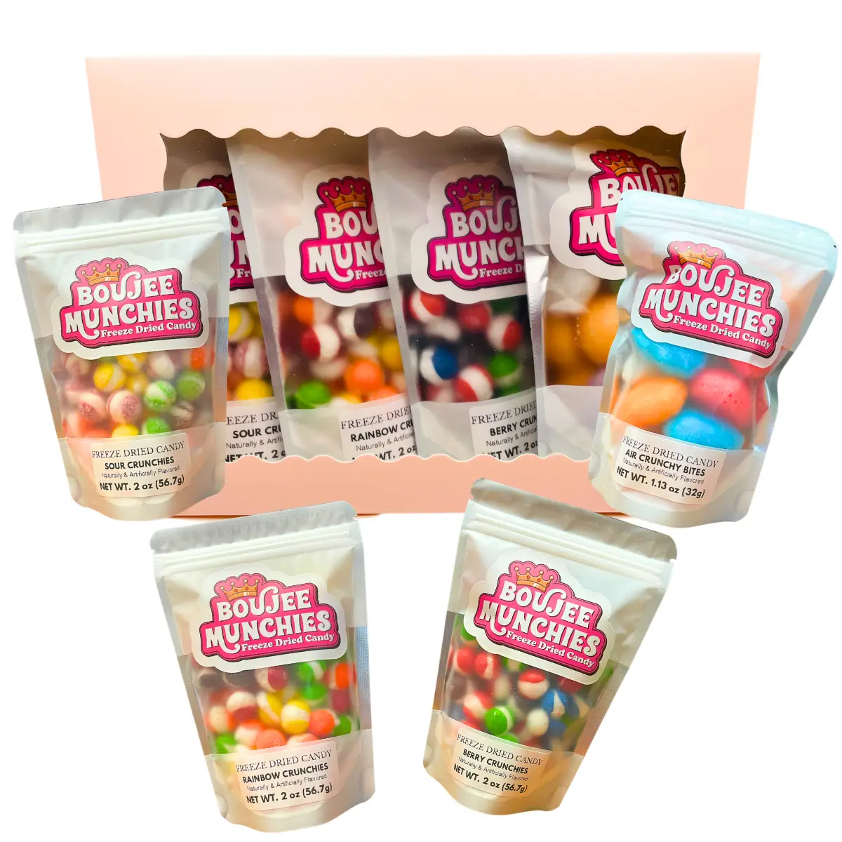 Boujee Munchies Freeze Dried Candy Box Snack Crunchy Sweet