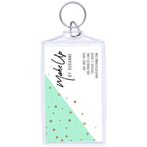 Snapins Acrylic Photo or Business Card Snap-in Keychain - Pack of 25 Keychains