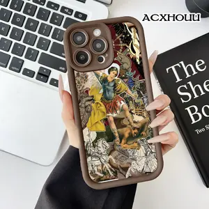 Case for iPhone 17 16 E Pro Max 15 Plus 14 13 12 11 XS XR Archangel Collage Anti-Scratch Shockproof Soft Silicone Protective Cover