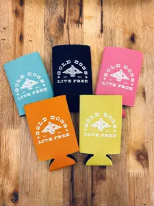 Gold Dogs Slim Can Koozie Drinkware Cover