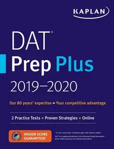USED-DAT Prep Plus 2019-2020: 2 Practice Tests + Proven Strategies + Online by Kaplan Test Prep (Paperback)