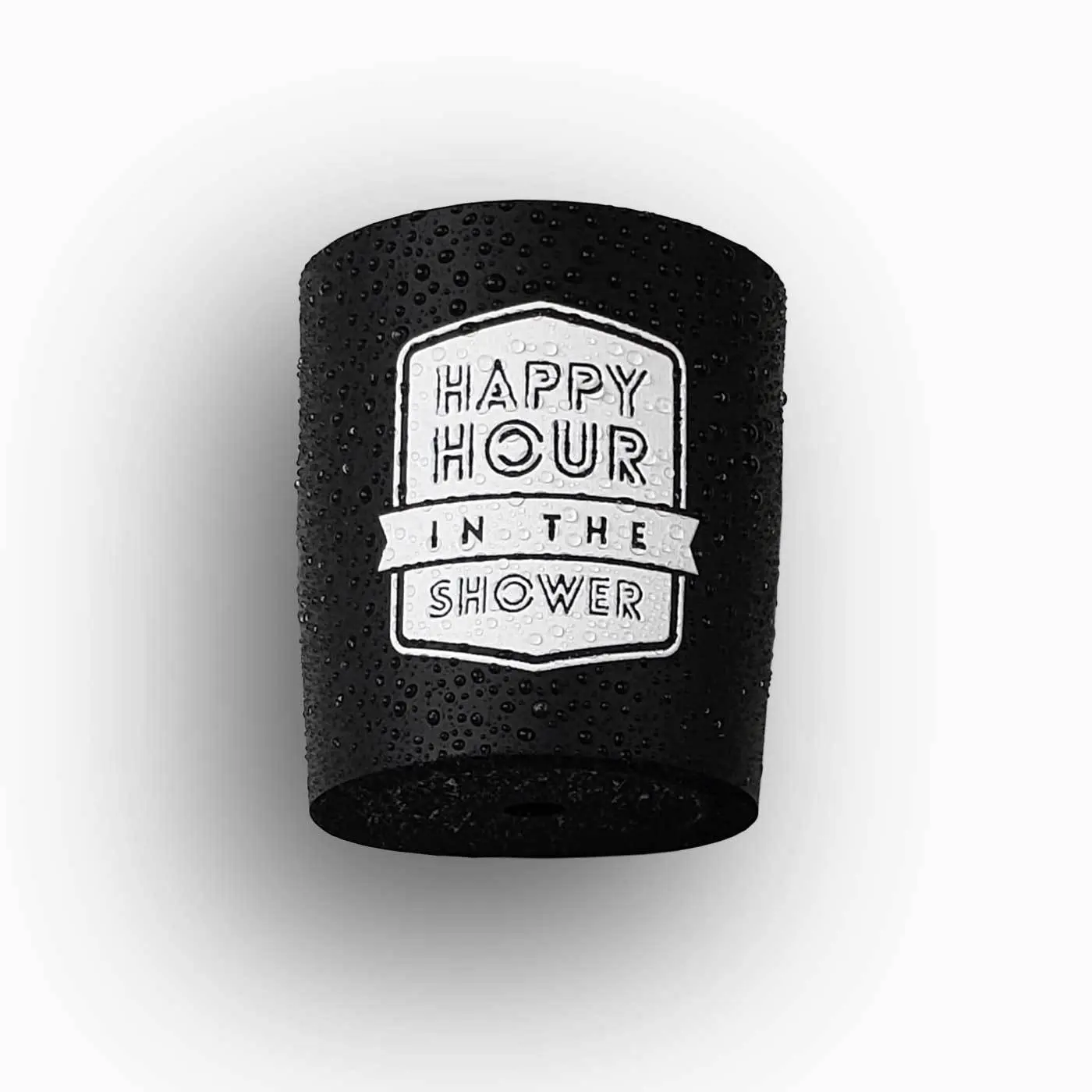Shakoolie Happy Hour in the Shower Shower Beer Koozie with Launch Pad for Smooth Surfaces Perfect for Night Out in the Shower