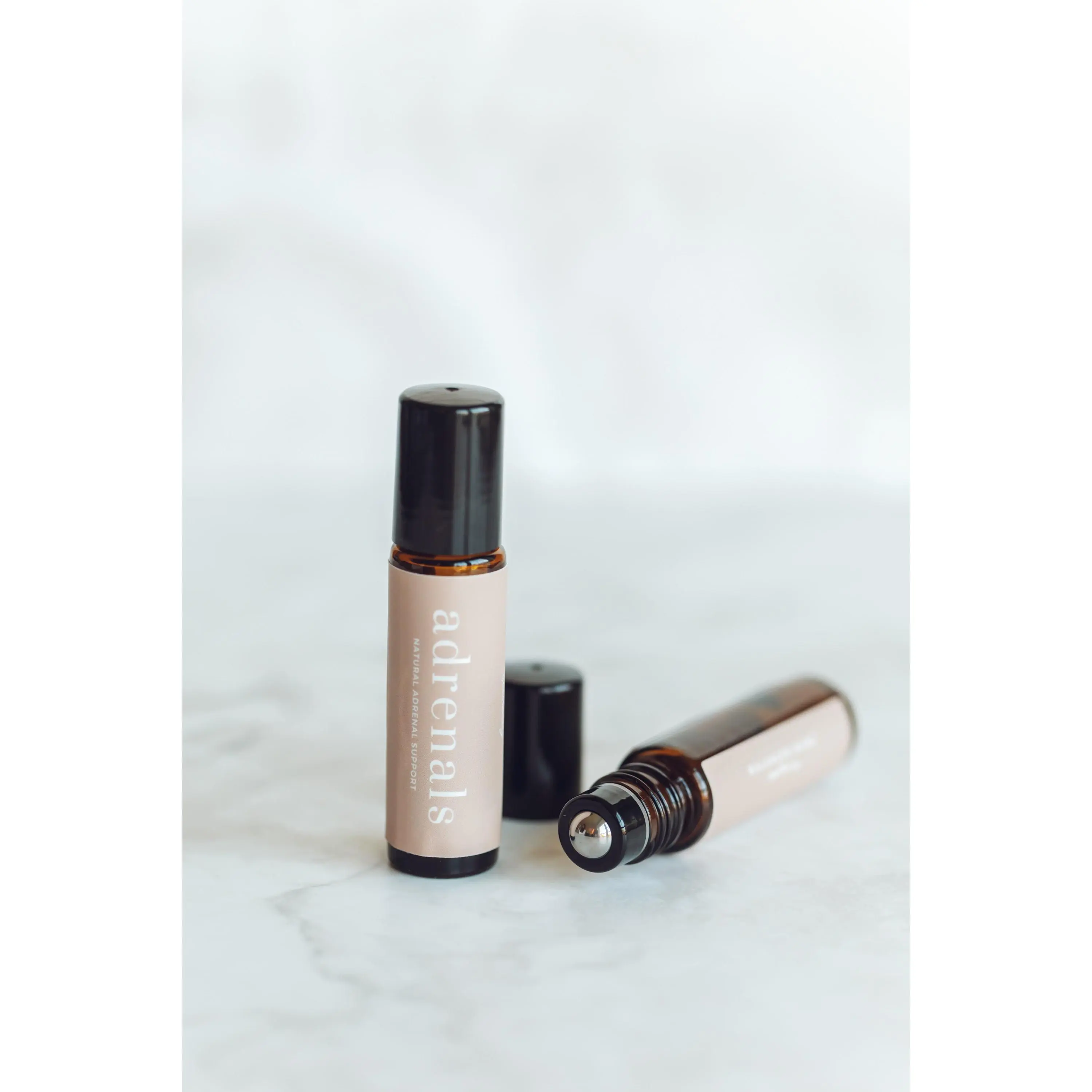 Magnesium-Infused Amber & Lemon Oil Rolling Rollerball Essential Oil - Mineral-Powered Natural Therapeutic Adrenal, Immune Support, Sensitive Skin Safe Sleep Aid Stress Relief Supplement, Adrenal Support