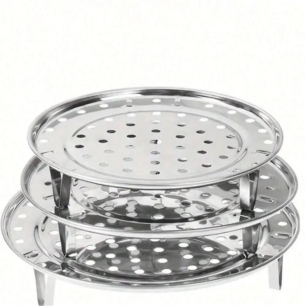 Stainless Steel Steamer Rack, Multi-Layer Round Steamer Insert with Can Holder, Perfect for Home Kitchen Cooking Cookware Storage Pots, Modern Kitchen Accessories, Kitchenware