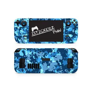 Blue Camo Vinyl Wrap Skin Compatible with Steam Deck OLED