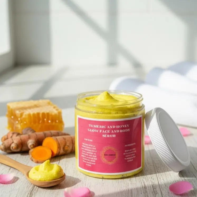 TURMERIC AND HONEY FACE AND BODY SCRUB
