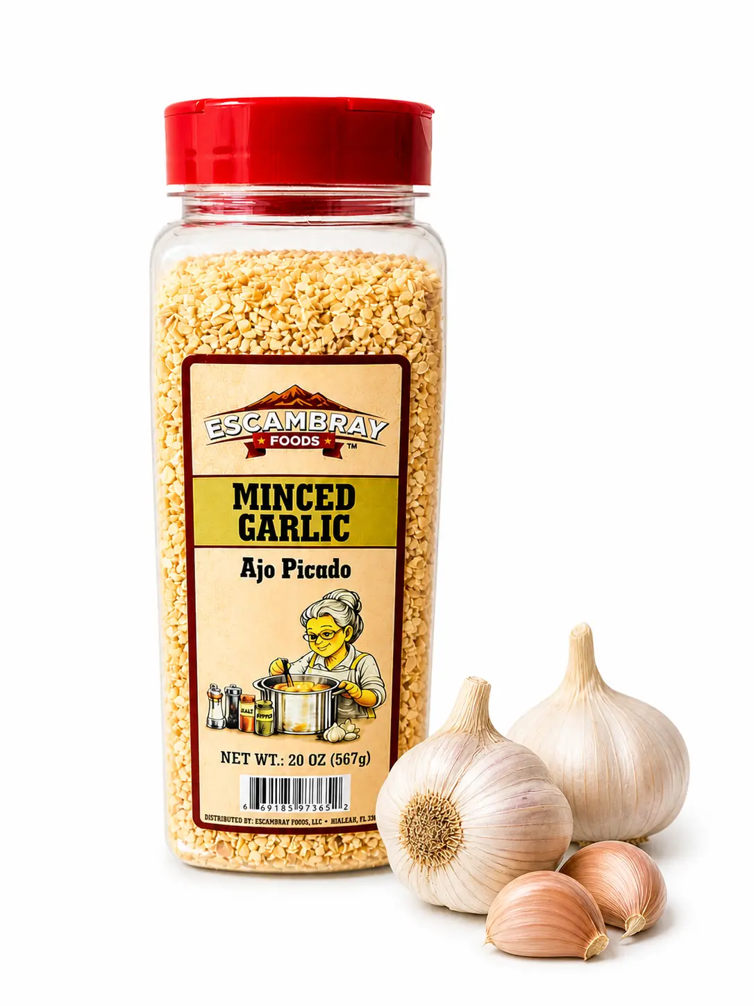 Minced Garlic 20 oz - Ready to use - Fresh Garlic Paste for Cooking, Chicken & Seafood