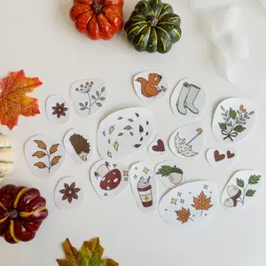 Fall Mushrooms Autumn Flowers Border Flowers Embroidery Patterns Stick & Stitch